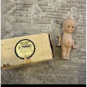 Antique 5" All Porcelain Bisque Kewpie Doll with Jointed Arms